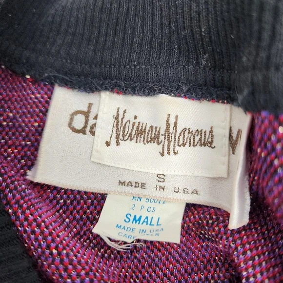 Neiman Marcus‎ Sweater Women's Small Pullover Vintage w. Shoulder Pads - Picture 4 of 5